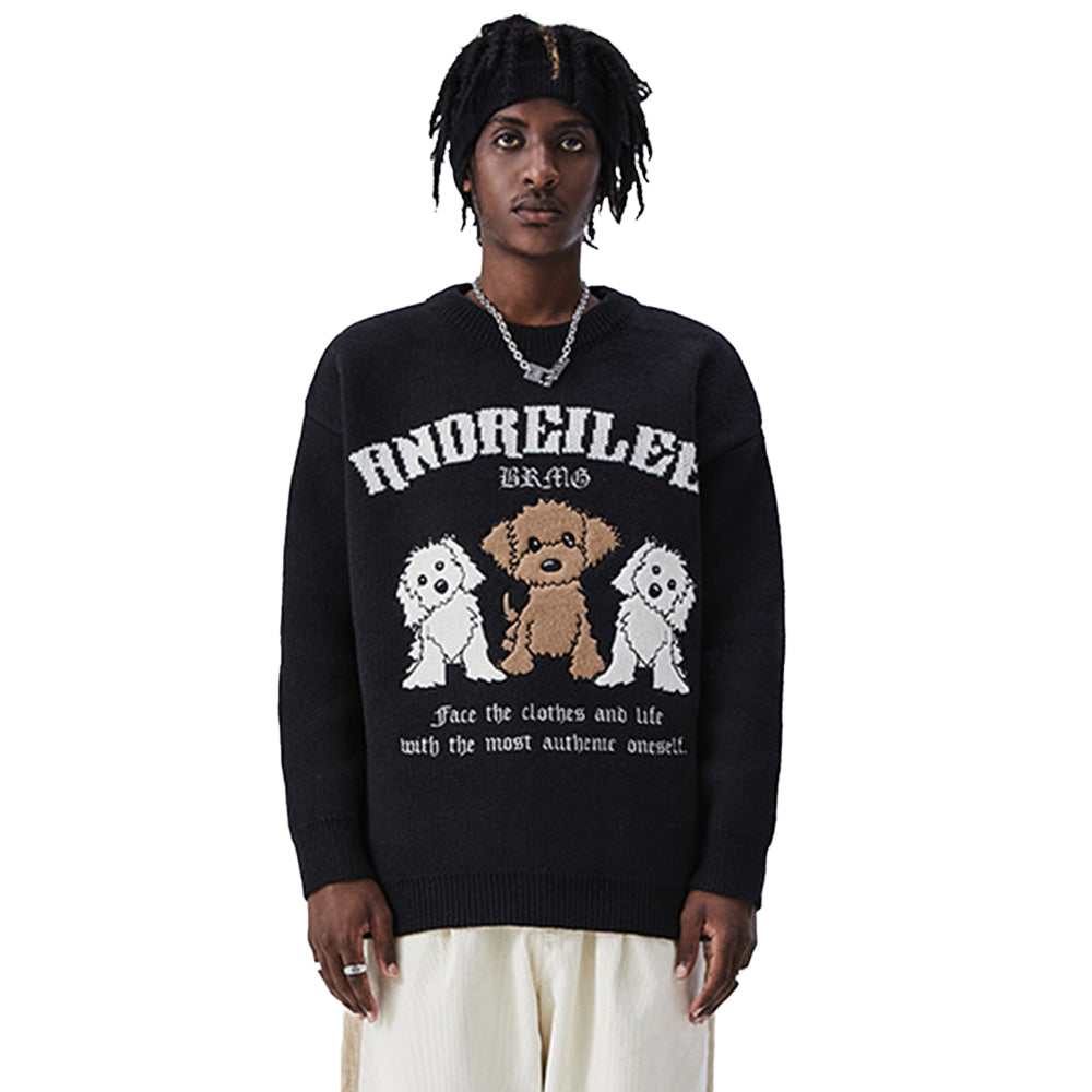 Cute Three Puppies Sweater