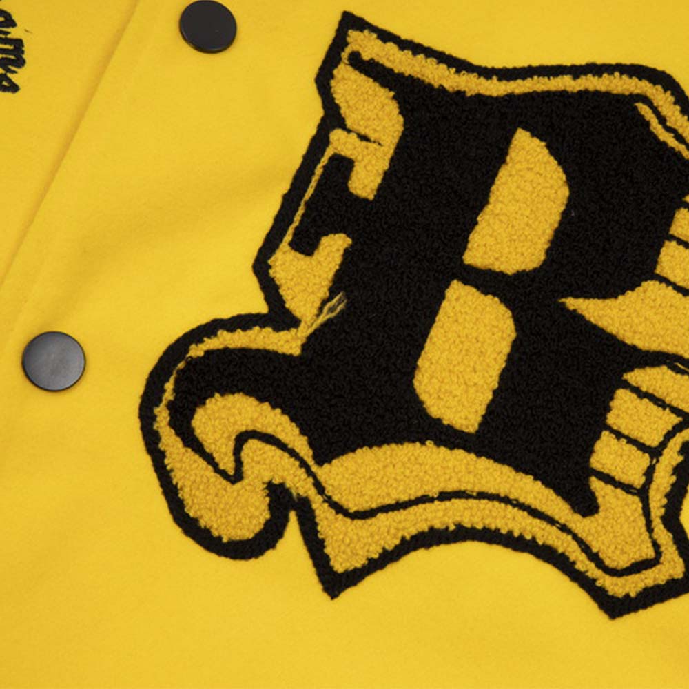 Vintage Embroidery Patchwork Graphic PU Jacket