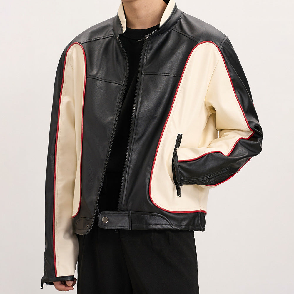 Street Colorblock Racing Jacket
