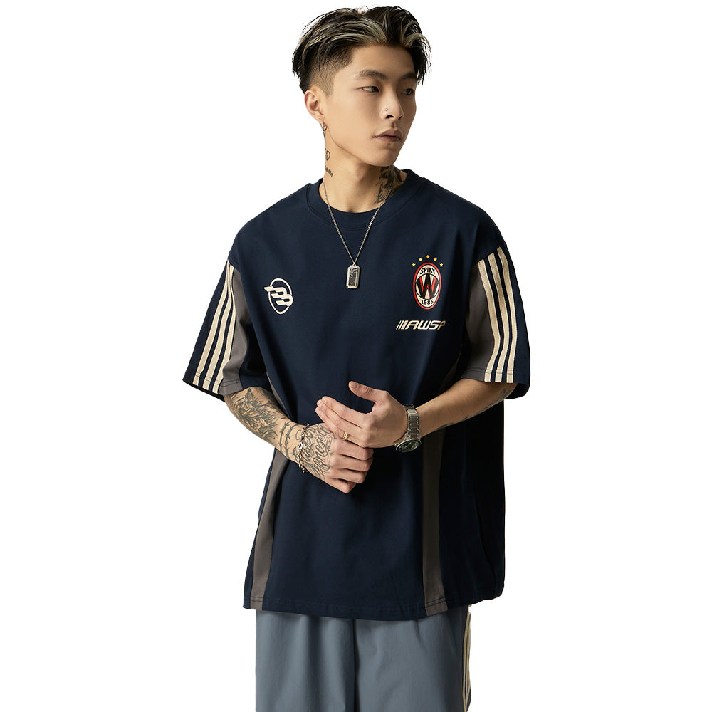 Street Color Block Cotton T-Shirt