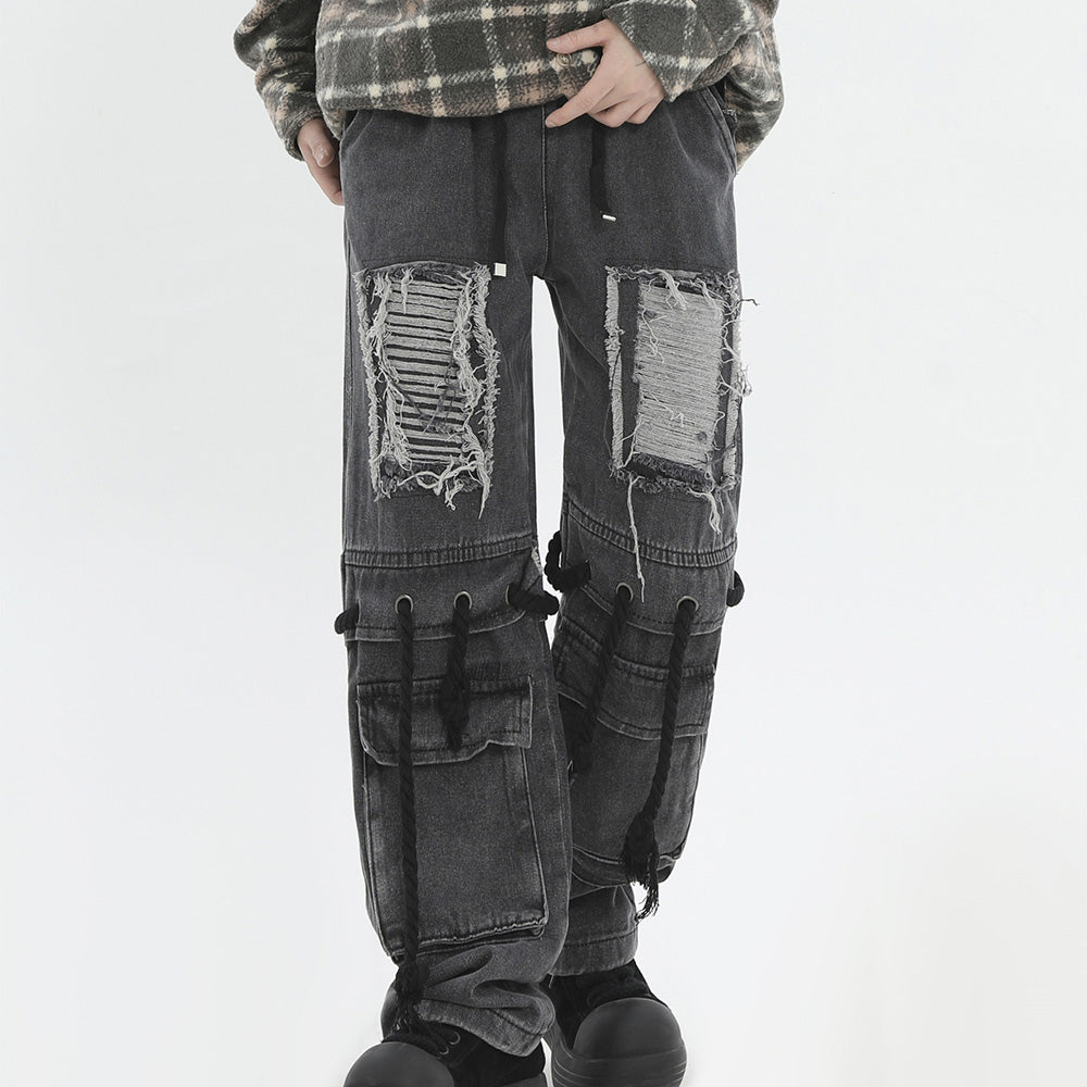 Street Distressed Ripped Jeans