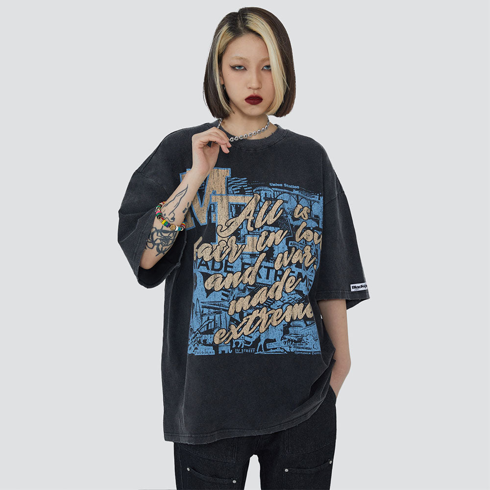 Vintage Letter Trend T-shirt
