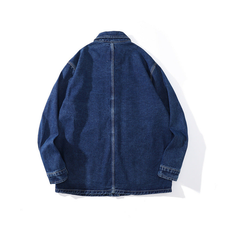 Classic Pure Multiple Pockets Denim Jacket