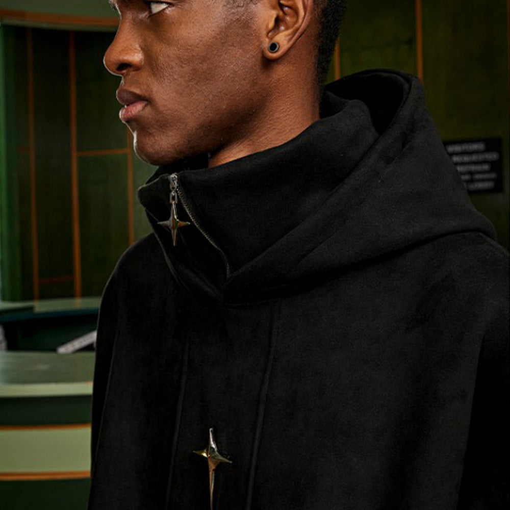 High Street Star Suede Hoodie