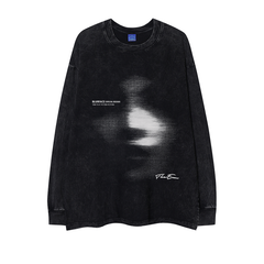 Street Philanthropist Vintage Blurred Phantom Retro Street Long Sleeves Shirt Details