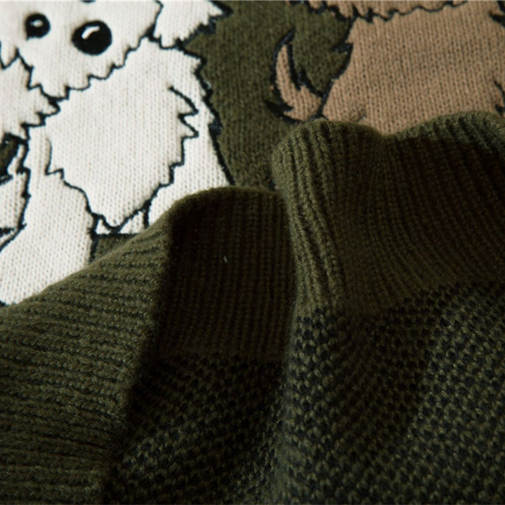 Cute Three Puppies Sweater