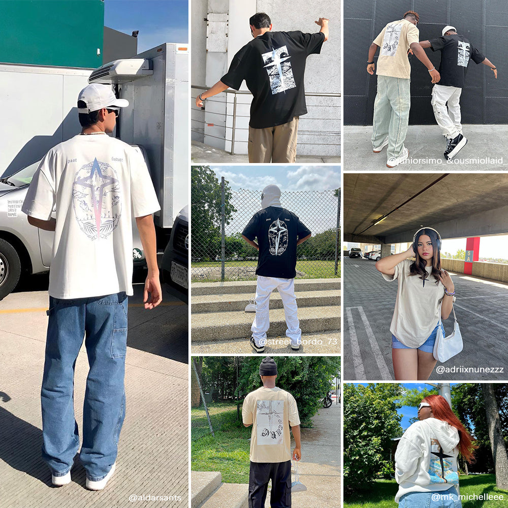 🔥Past Future | Star Angel Print T-shirt