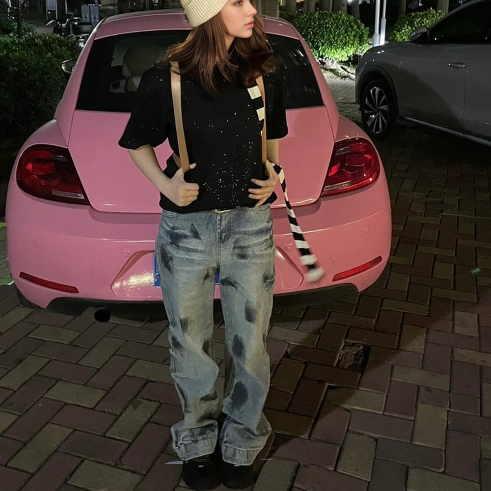 High Street Splash Ink Jeans