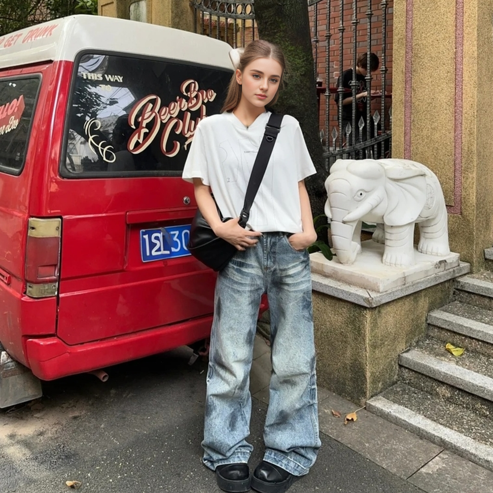 High Street Splash Ink Jeans