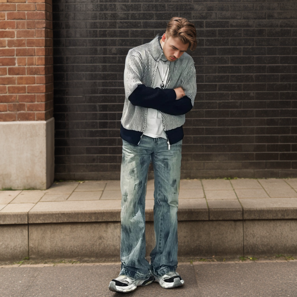 High Street Splash Ink Jeans