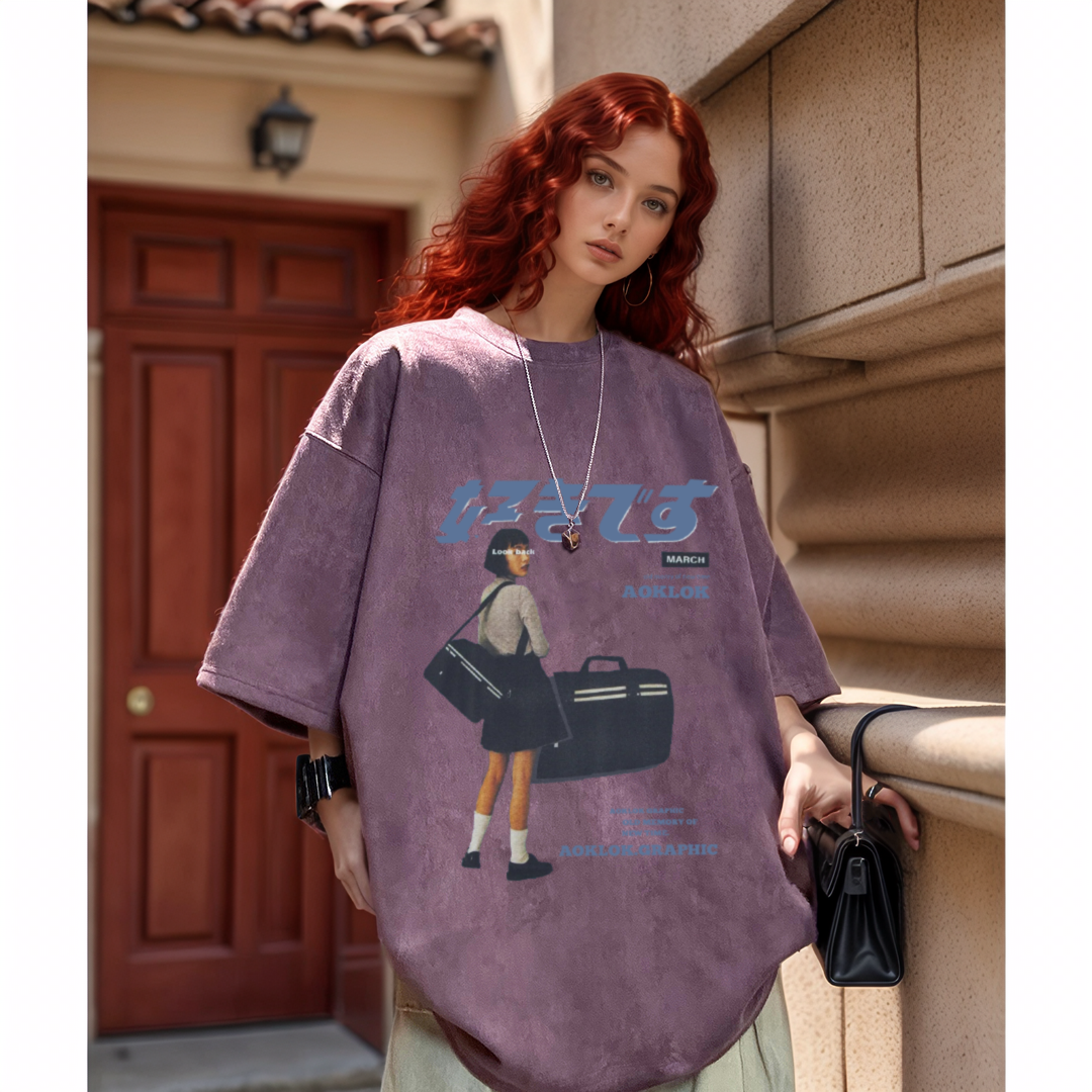 AG Urban "好きです" Japanese suede Short Sleeves