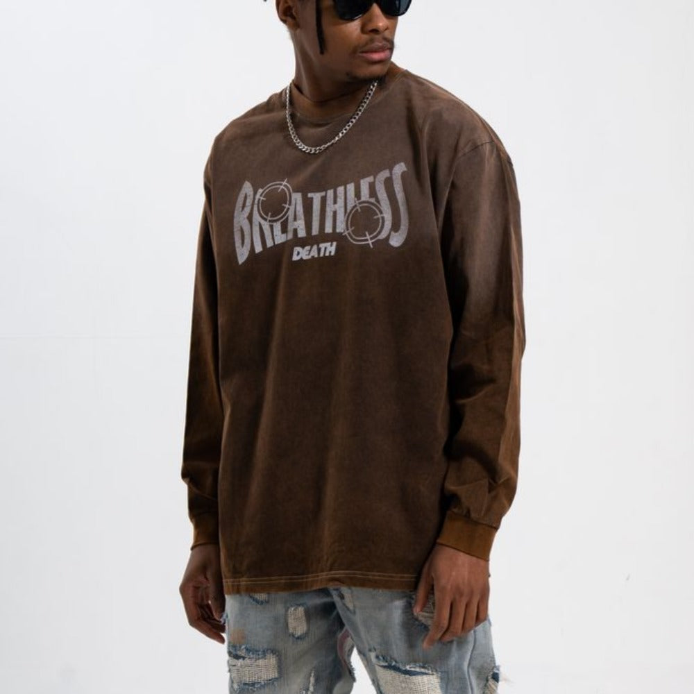 Bullet Hole Skull Print Sweatshirt