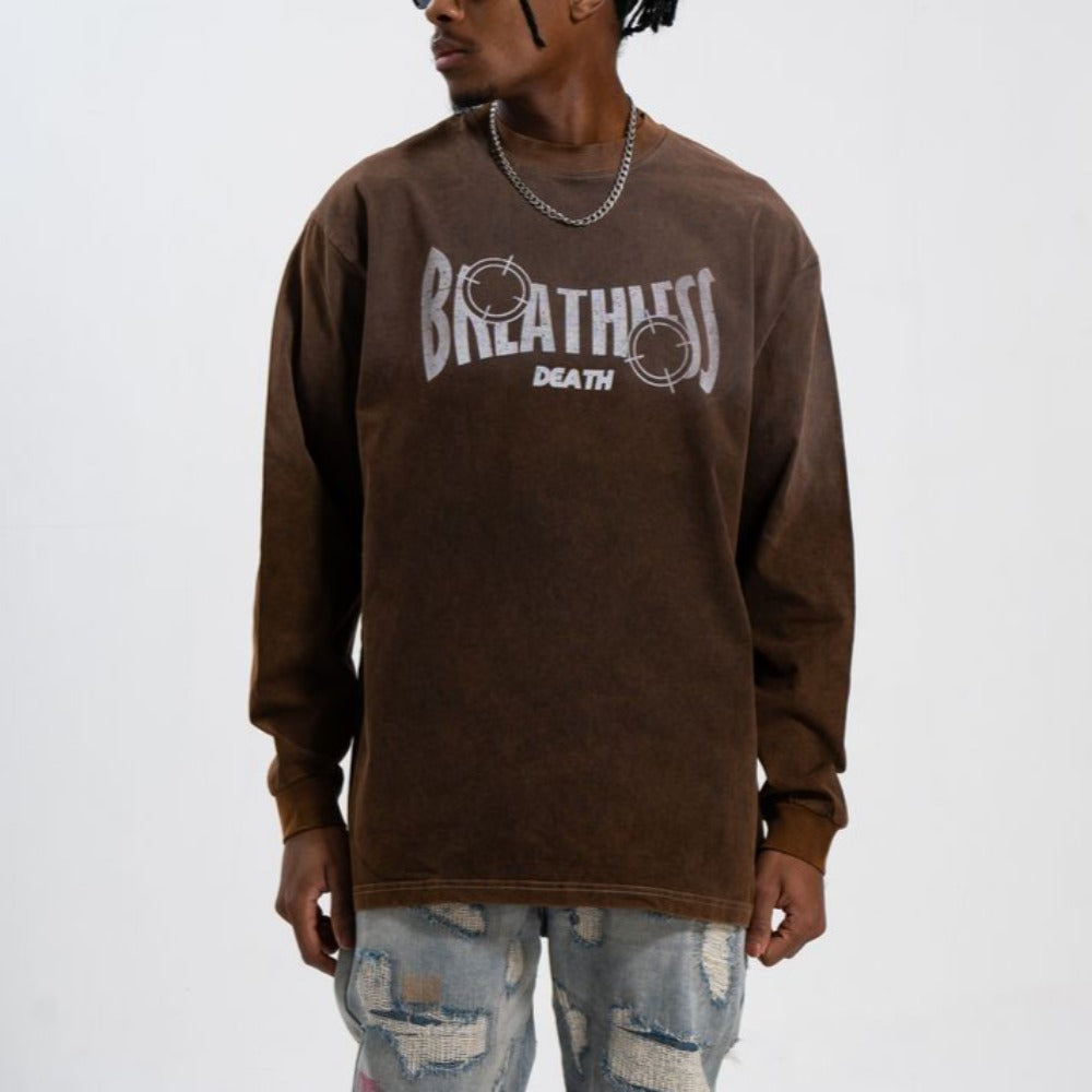 Bullet Hole Skull Print Sweatshirt