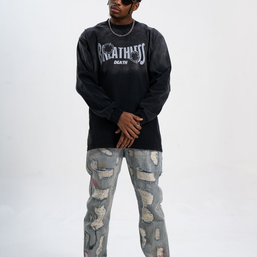 Bullet Hole Skull Print Sweatshirt