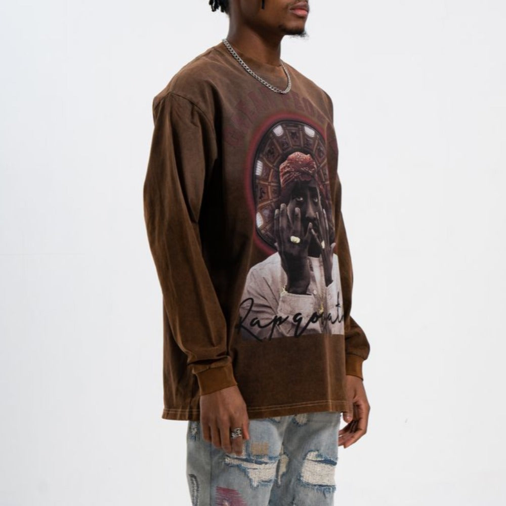 Old School Tupac Print Sweatshirt