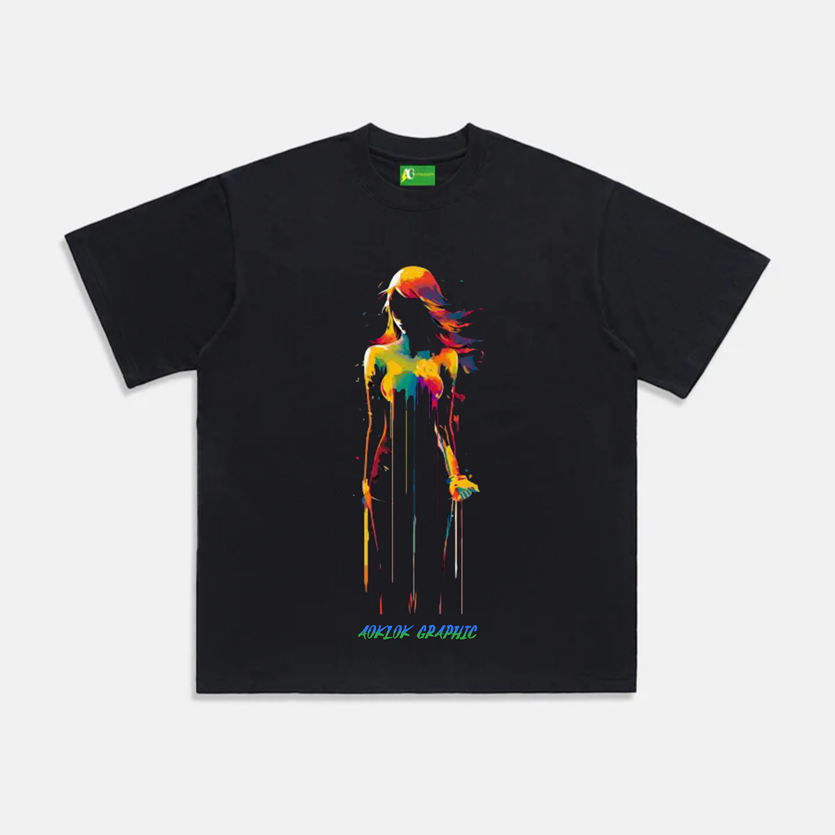 AG ART Neon Freehand Female T-Shirt