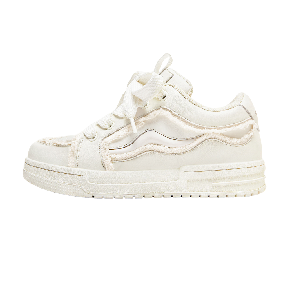 Street Denim Graffiti Raw Edge Sneaker