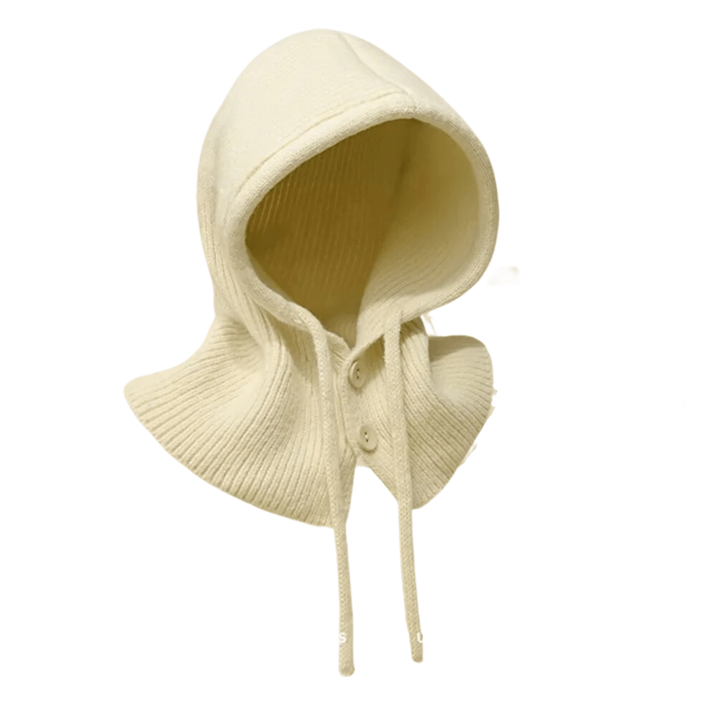 Solid Color Scarf Knitted Hat