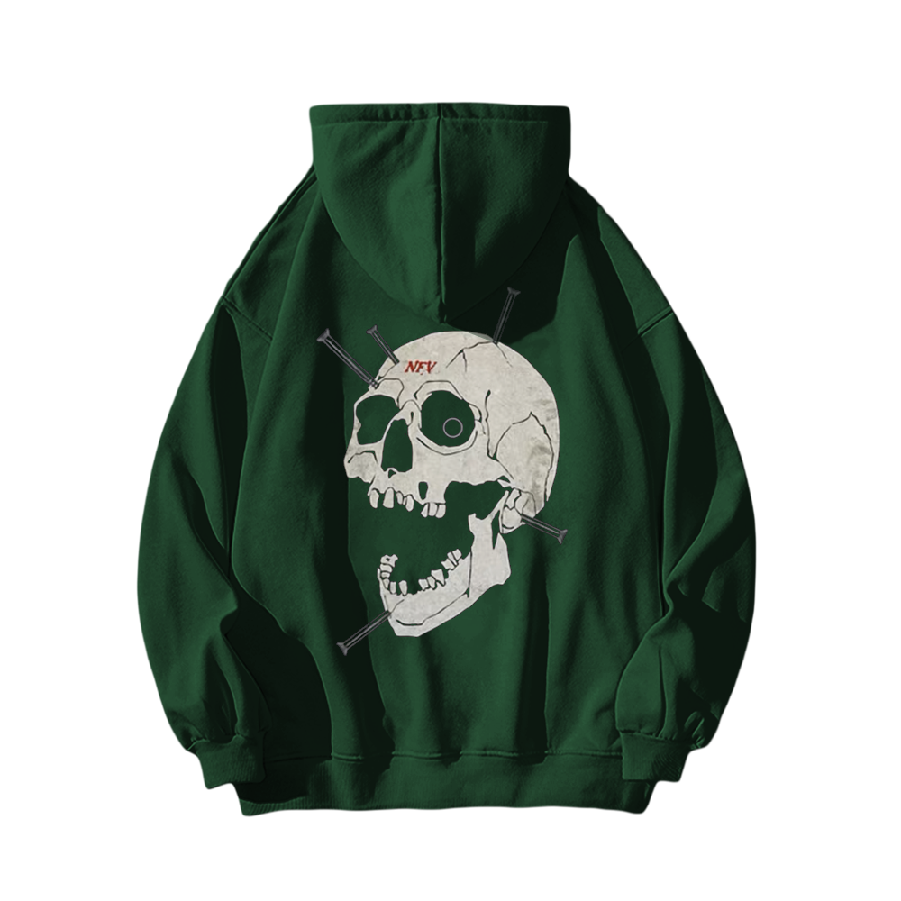 High Street Bold Skull Graphic Hoodie
