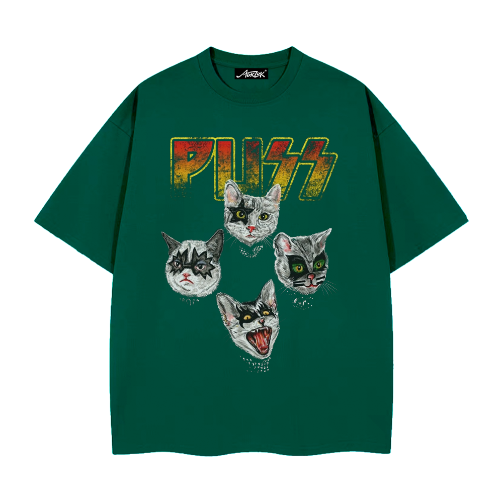 Punk Rock Cat T-Shirt