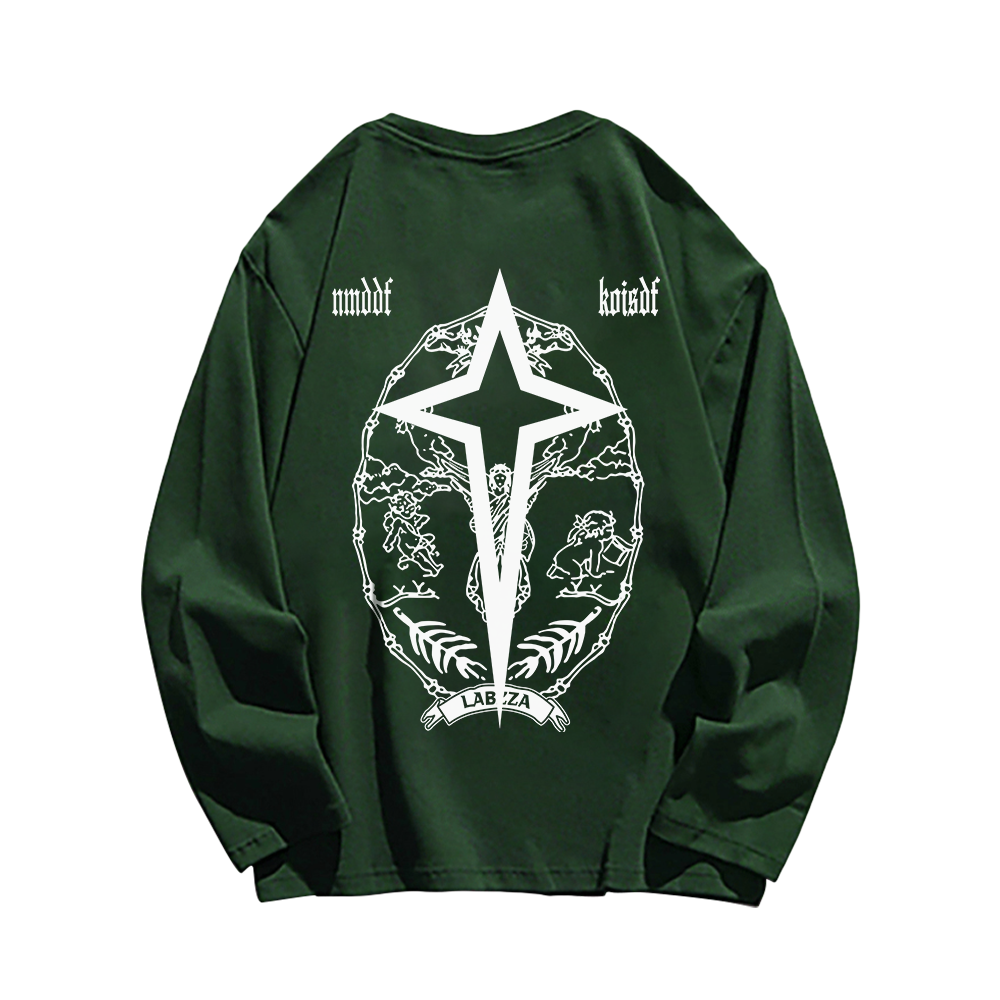 High Street Letter Graphic Long Sleeve Shirt