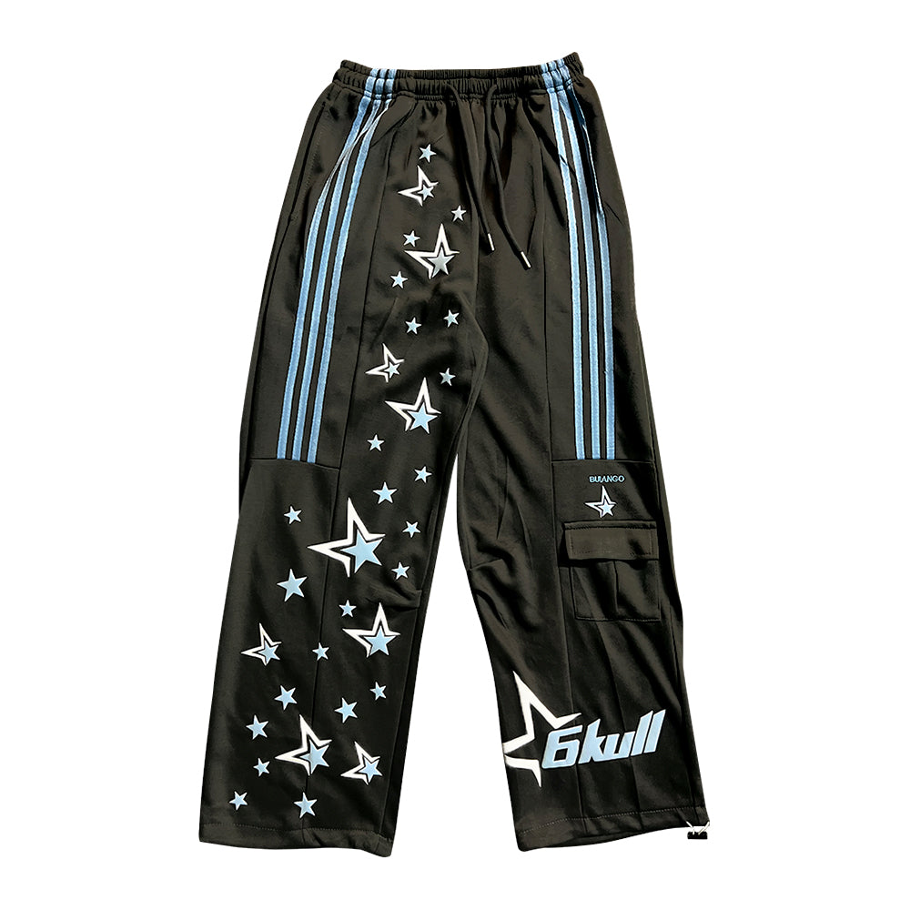 6Kull Full Puff Print Milky Way Sweatpants