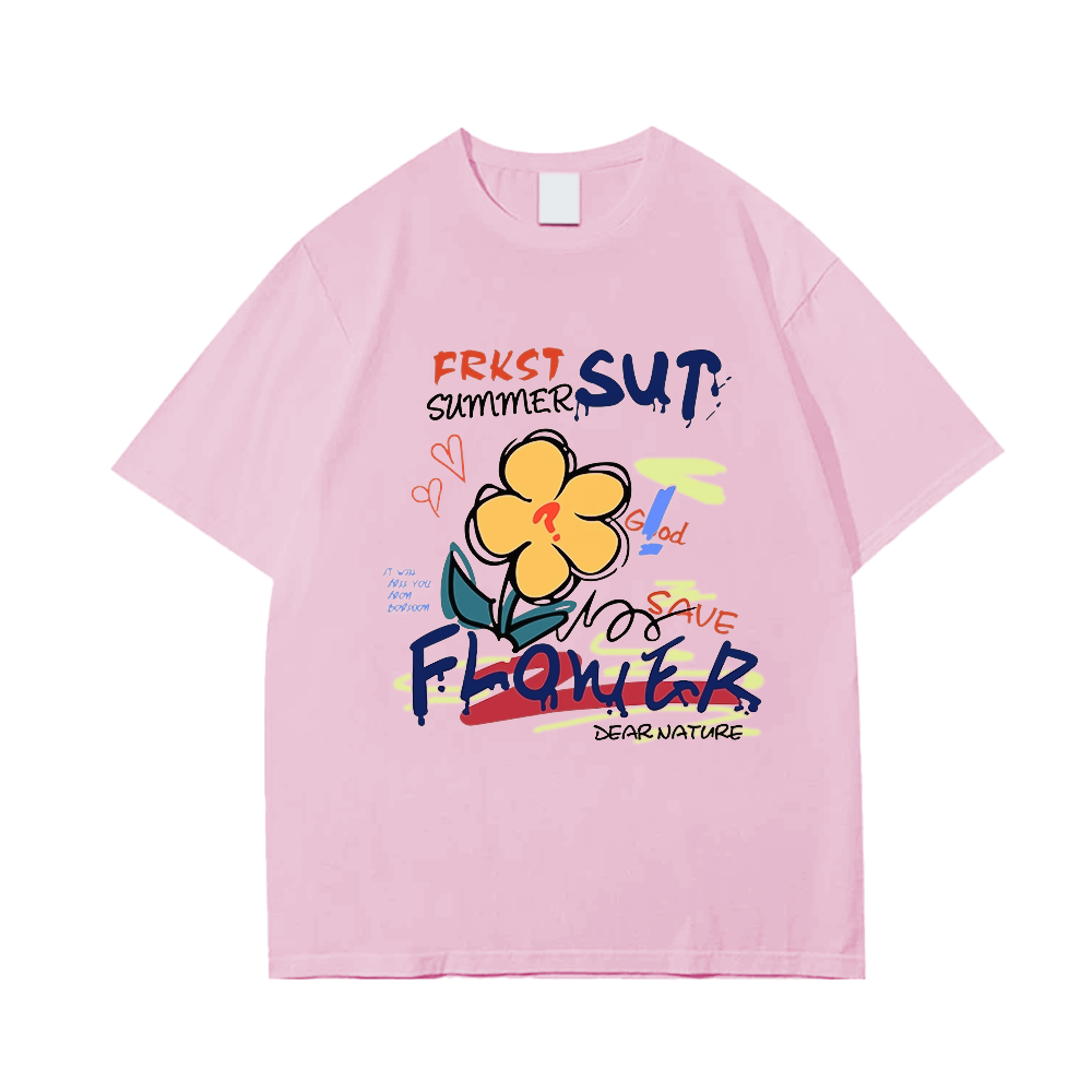 Chic Doodle Flowers T-Shirt