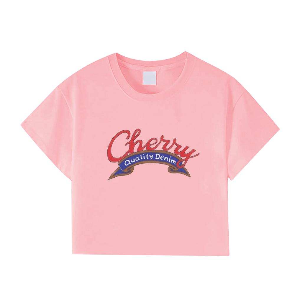 Women's Cherry Letter T-shirt