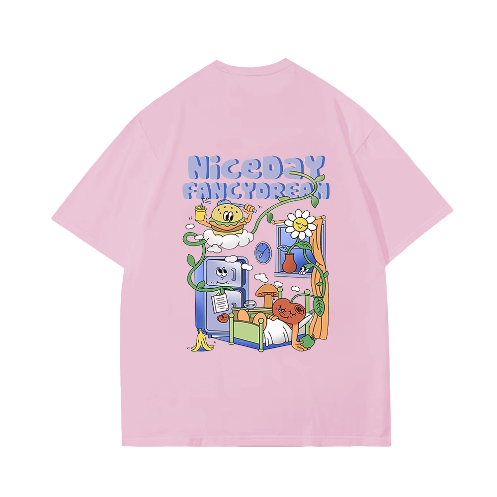 Cute Niceday Cartoon Burger T-Shirt