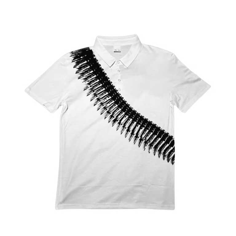 Unseen Echoes Art In War Bullet Belt Polo