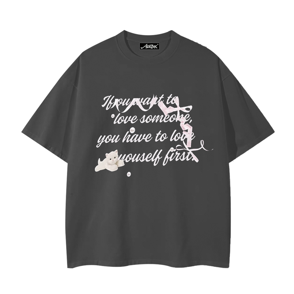 Women's Sweet Letter T-Shirt