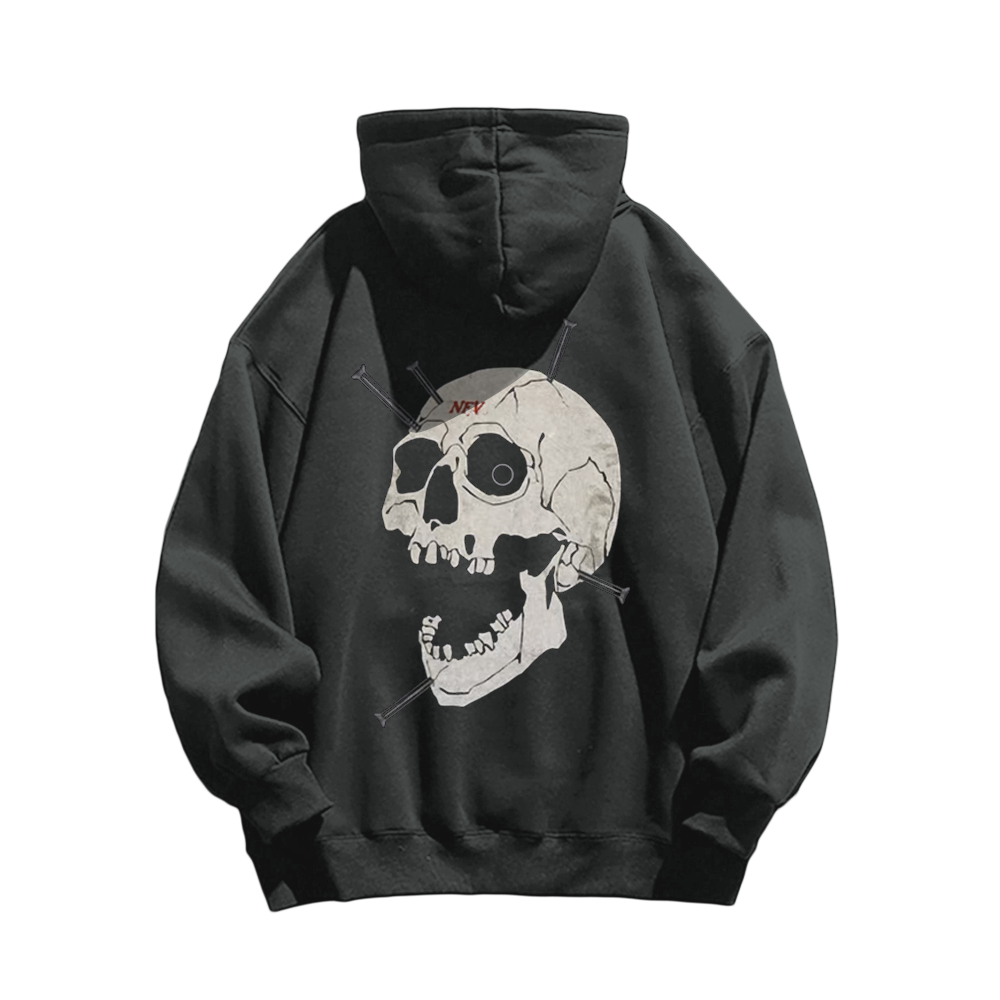 High Street Bold Skull Graphic Hoodie