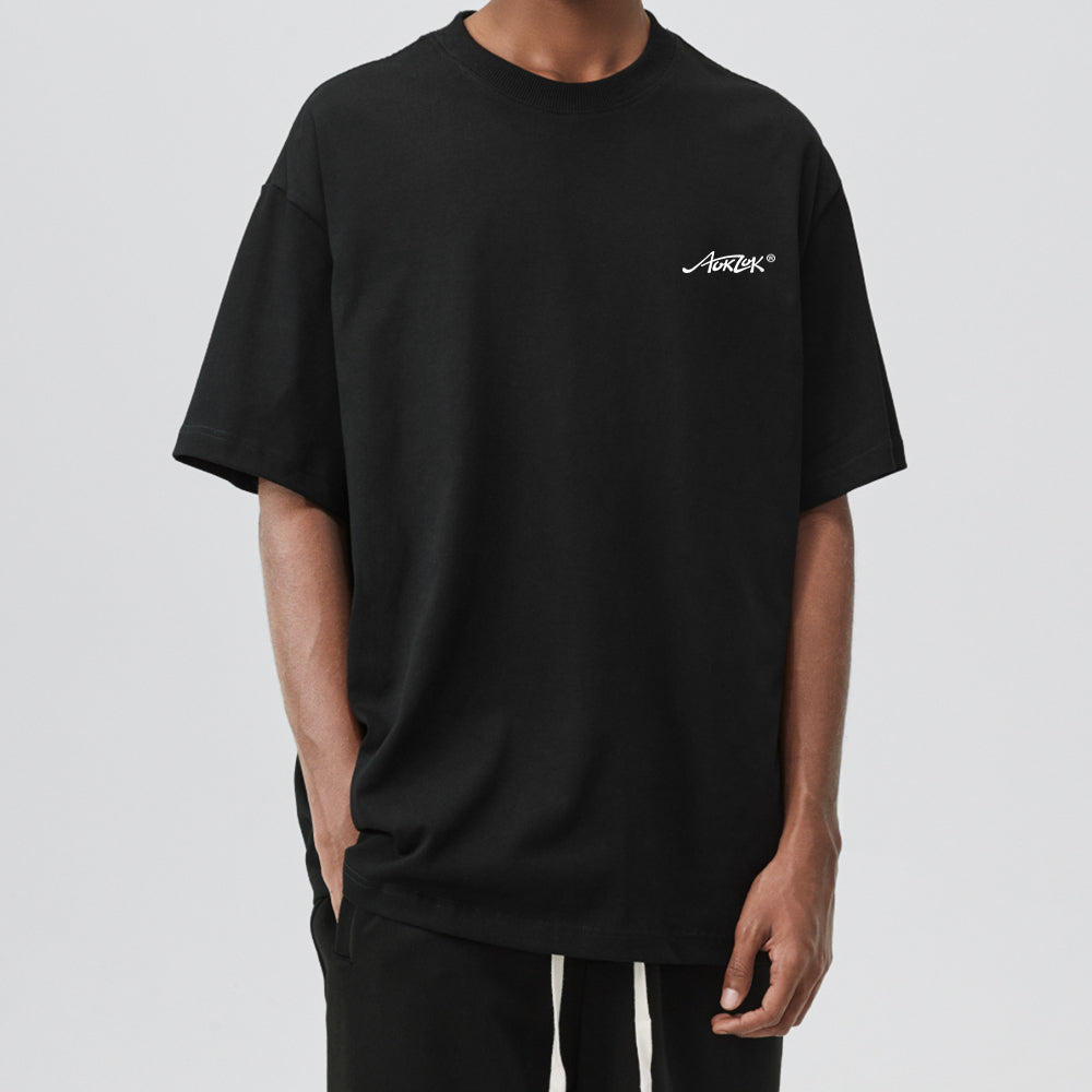 High Street Flaming Man Print T-shirt