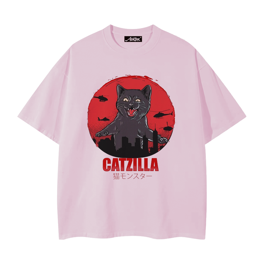 Fierce Oversized Cat T-Shirt
