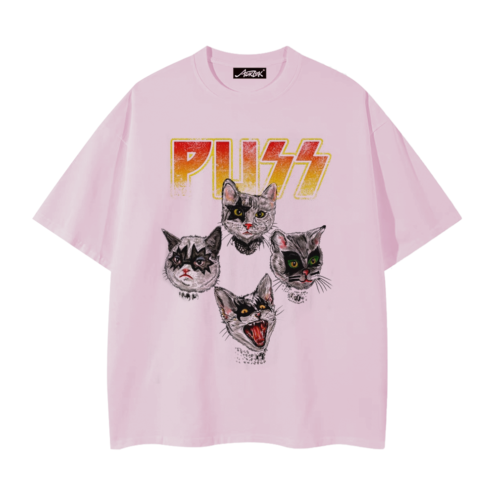 Punk Rock Cat T-Shirt