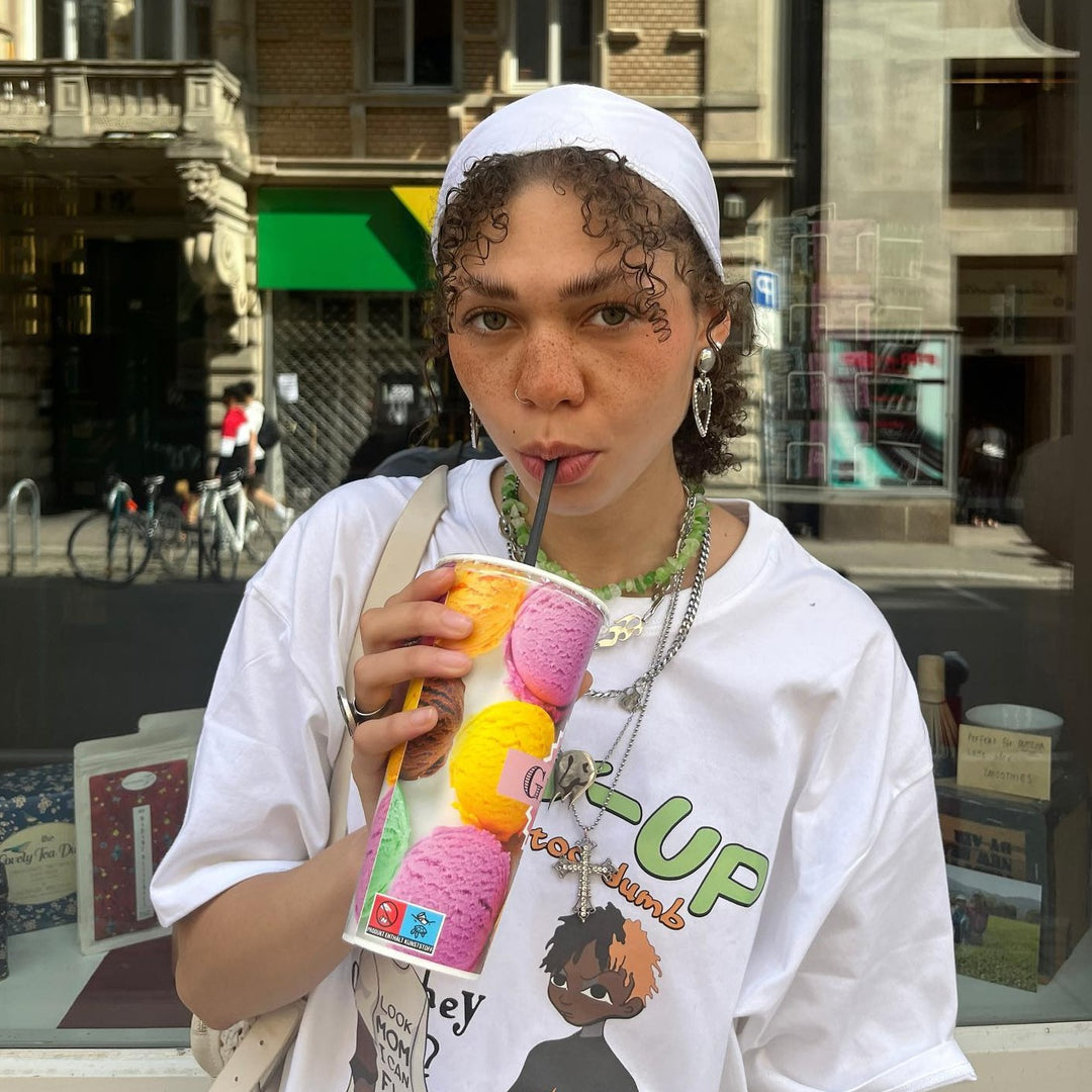 Hip Hop Street Boy Print Oversize T-Shirt