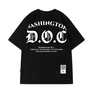 Street Philanthropist Trend Short Sleeve Letter T-Shirt Men