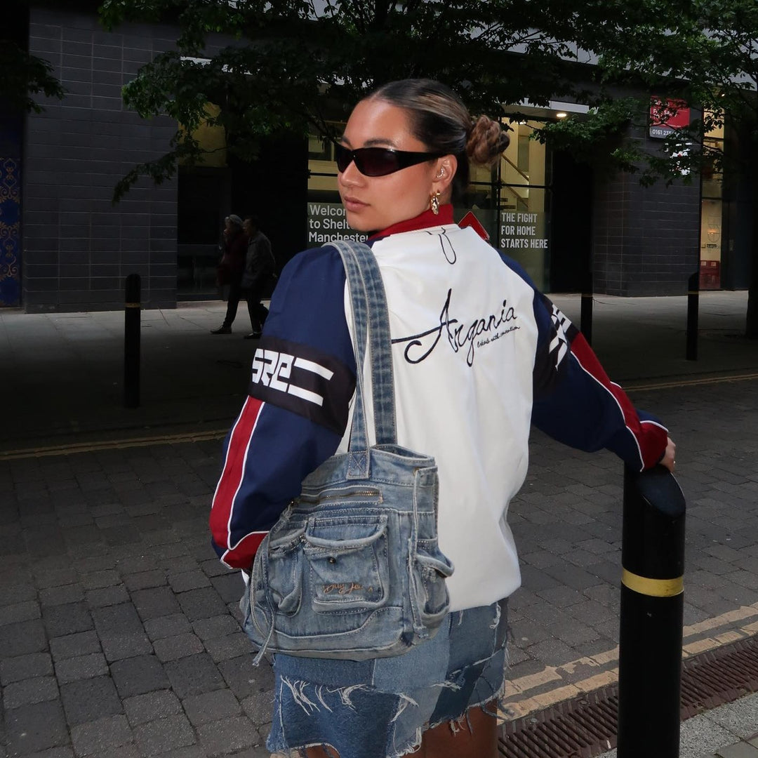 Vintage High Street Racing Baseball Jacket