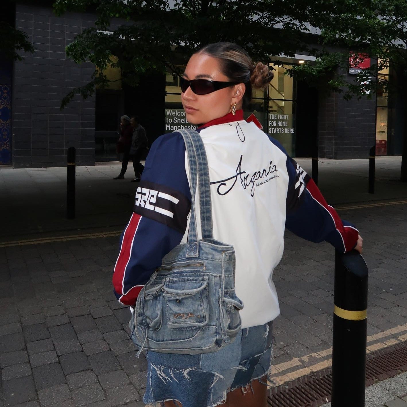 Vintage High Street Racing Baseball Jacket