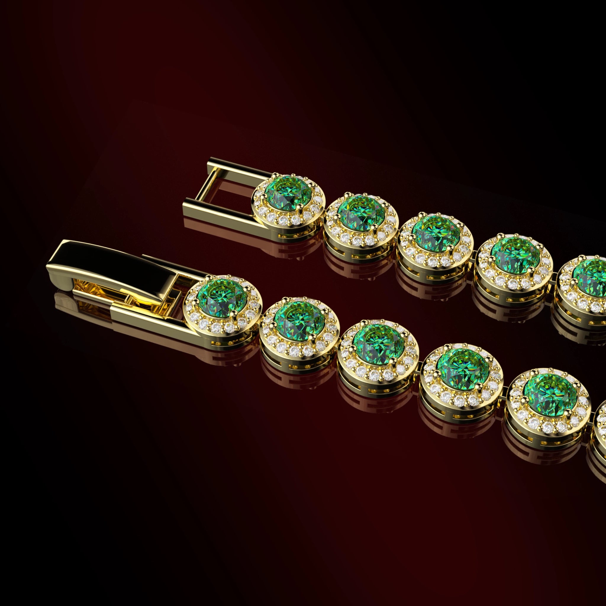 LoopStone Royal Emerald Elegance Bracelet