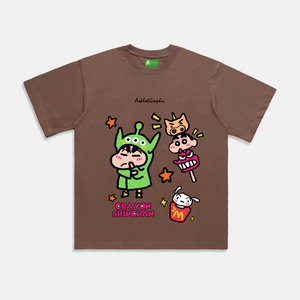 AG Cartoon Characters Crayon Eat Eat Eat T-Shirt