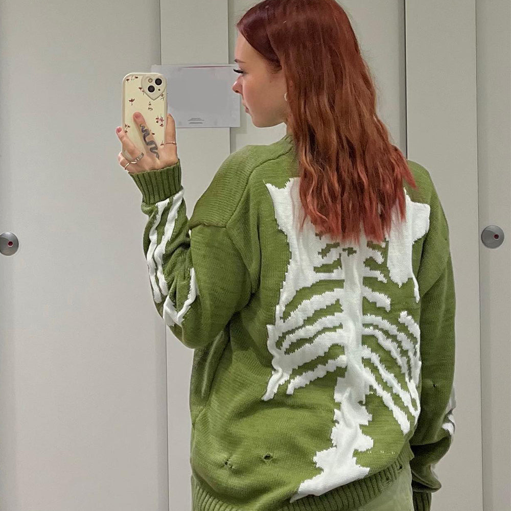 OOC' Street Solid Bone Knit Sweater