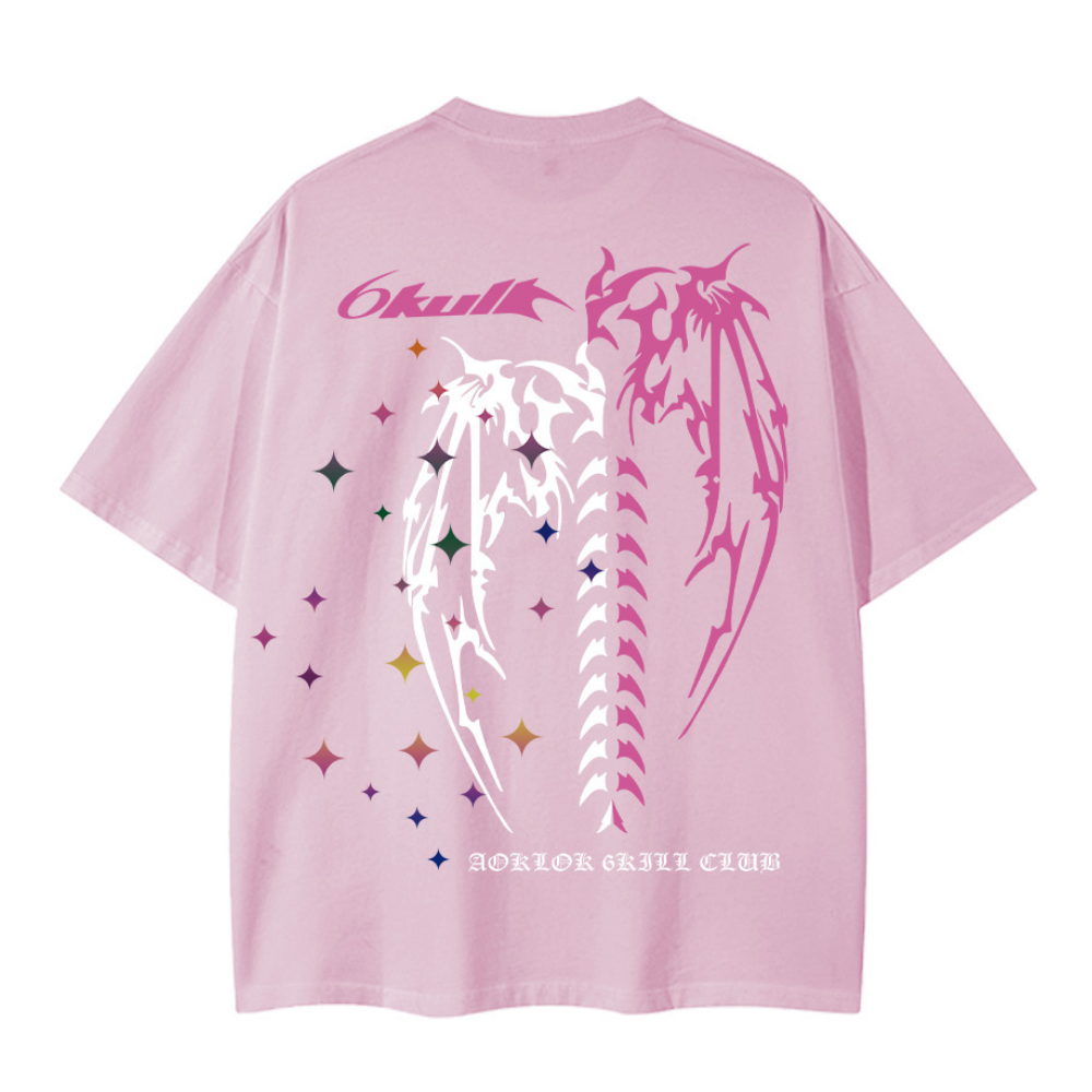 6Kull Wings Skeleton T-shirt