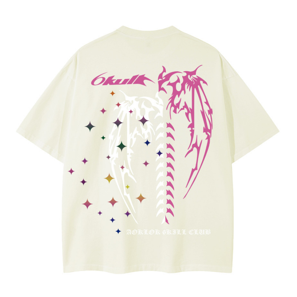 6Kull Wings Skeleton T-shirt
