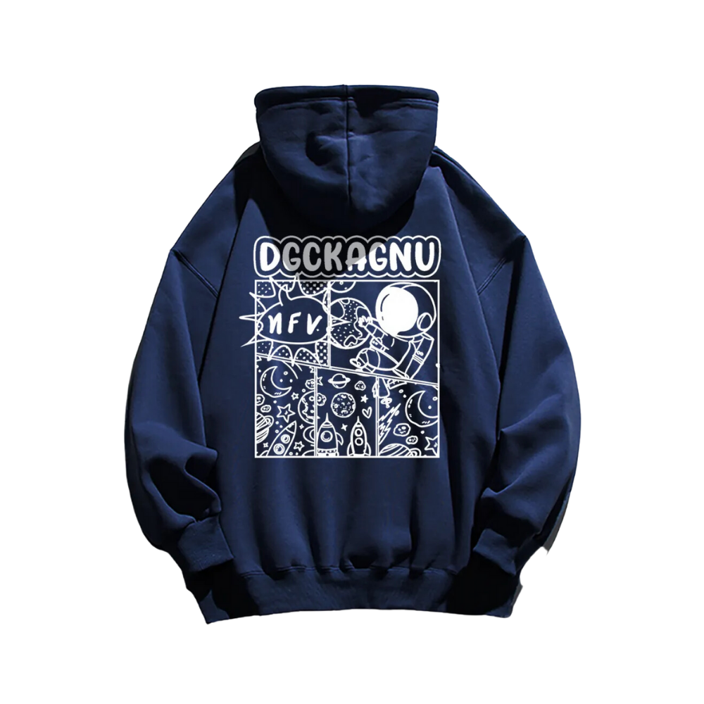 Simple Cartoon Pattern Hoodie