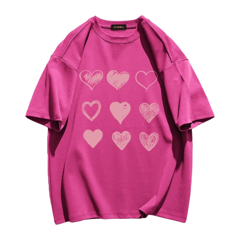 Painting Love Print T-shirt