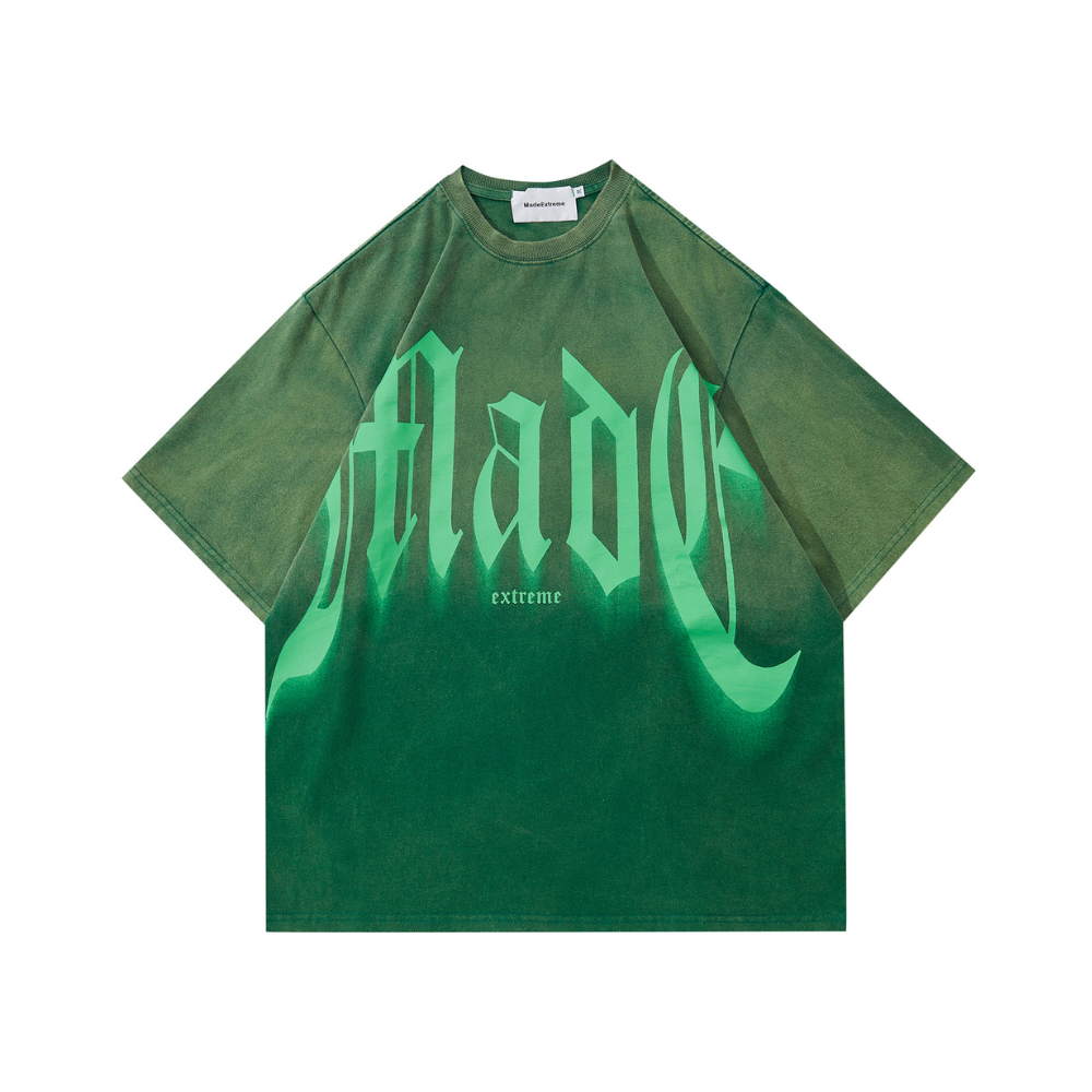 【MADE EXTREME】Street Letter Gradient T-shirt