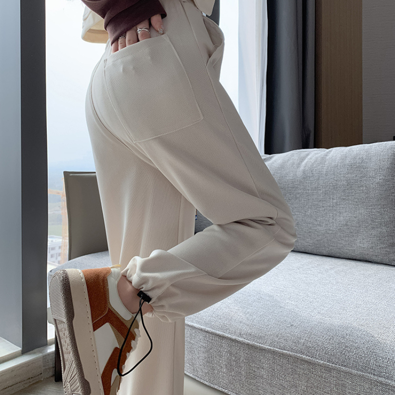 Women's Solid Color Letter Sweatpants