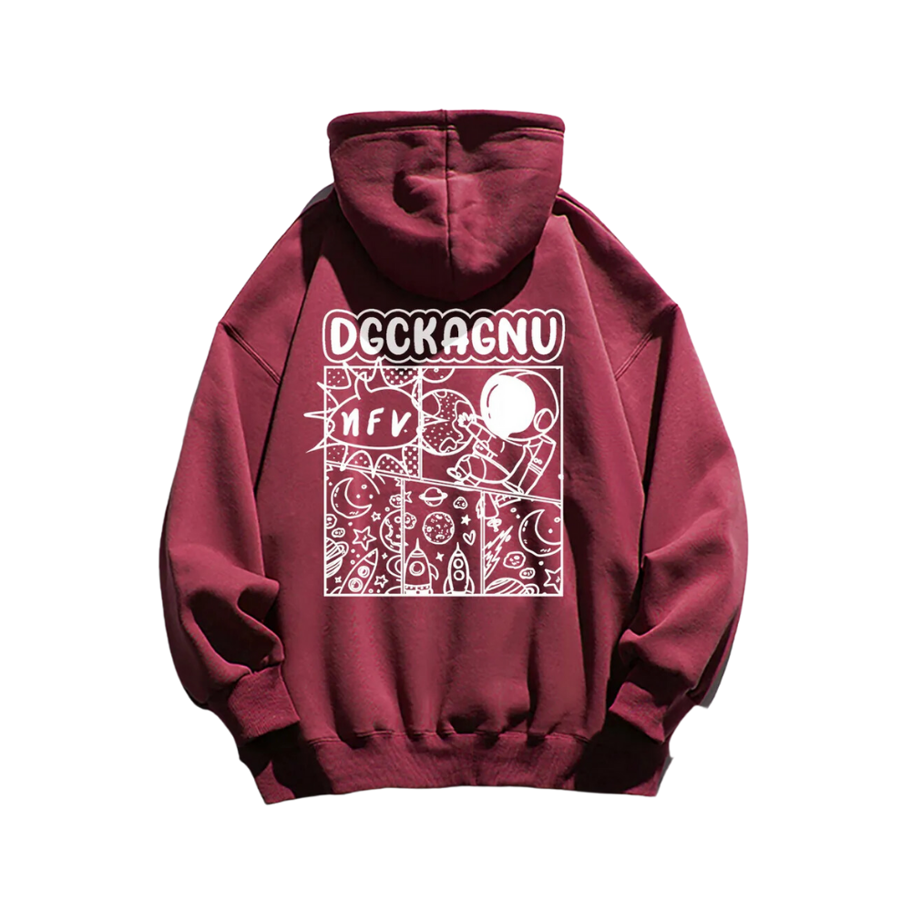 Simple Cartoon Pattern Hoodie