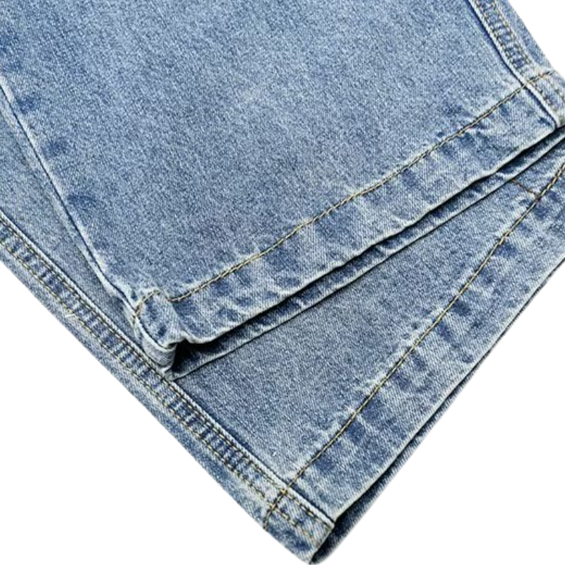 Multi-Pocket Washed Cargo Jeans